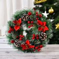 thumbnail image 4 of 2024 New Year Christmas Wreath Door Hanging Large Christmas Wreath for Door Window Artificial Hanging New Year Party Wreath, 4 of 5