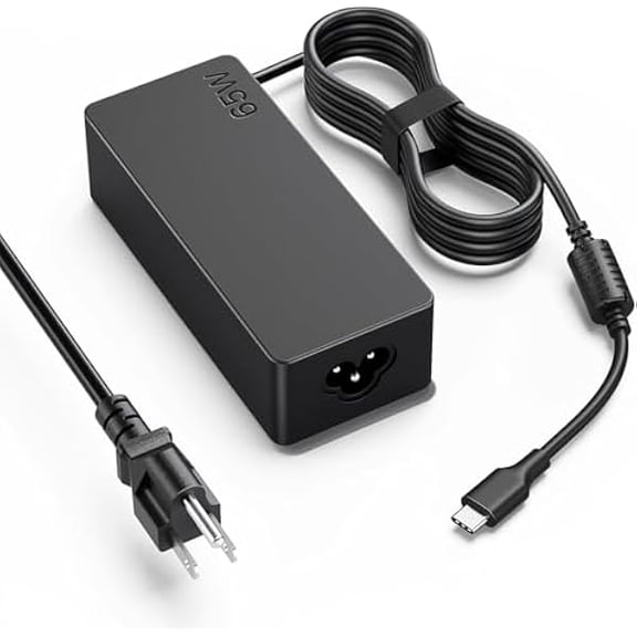 can 65W USB C Charger for LG Gram 14 15 16 17, 20V 3.25A Laptop Charger Compatible with USB-C Charging Laptops, AC Power Adapter for LG Gram 17Z90P 16Z90P 15Z90P 14Z90P 16Z90Q 15Z90Q