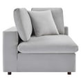 thumbnail image 2 of Modway Commix Down Filled Overstuffed Performance Velvet 5-Piece Sectional Sofa in Light Gray, 2 of 10