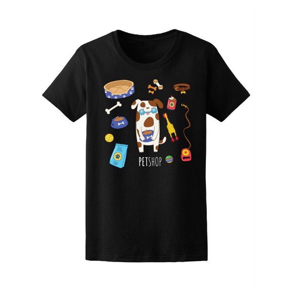 Dog Life Icons Toys Tee Women's -Image by Shutterstock