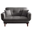 thumbnail image 2 of Veryke Mid Century Sofa Sleeper Beds, Sofa Couch with 2 Pillows - Gray, 2 of 7