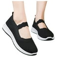 thumbnail image 3 of asdoklhq Womens Casual Shoes,Women's Casual Breathable Wedges Slip On Walking Sneakers Loafers Shoes, 3 of 9