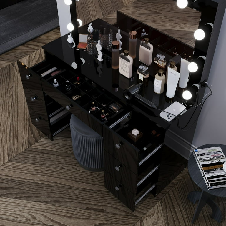 boahaus artemisia dressing table ebern designs Boahaus Artemisia Dressing Table Vanity with Mirror - Bed Bath & Beyond