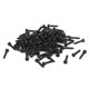 thumbnail image 1 of Tornillos autorroscantes de cabeza hexagonal de acero al carbono de 2 mm x 10 mm, negros, 100 piezas, 1 of 2