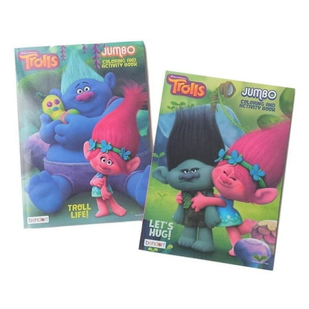 DreamWorks Trolls 2Pack Coloring Book Set The Trolls Movie Assorted Titles