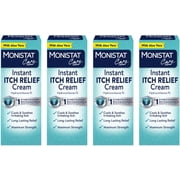 Monistat Soothing Care Itch Relief Cream, 1 Ounce Tube -4 Tubes Total