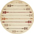 thumbnail image 1 of Unique Loom Automne Wanderlust Flèches Zone Tapis 8' x 8' Rond Beige/gris, 1 of 5