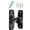 Black, variant on Zincs Alloy Flipping Safety Door Lock 90/180 Degree Sliding Door Locks Privacy Door Bolt Lock for Outdoor, Garage, Window