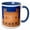 Blue/White, variant on 3drose, Italy, Tuscany, Siena, Palazzo Pubblico - Eu16 Rti0030 - Rob Tilley, 11oz Two-tone Yellow Mug