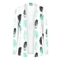 thumbnail image 4 of Cardigan Grande Taille pour Femmes, Cardigan à Manches Longues à Imprimé Floral, Veste Haut, Vestes de Course pour Femmes en Liquidation, 4 of 6