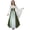 Army Green, variant on Renaissance Costume Women, Victorian Dress, Renaissance Dress Women, Womens Renaissance Costume, Women's Renaissance Medieval Costumes Dress Trumpet Sleeves Gothic Retro Gown, Army Green L