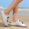 thumbnail image 4 of 2026 Barefoot Shoes for Women Mens HIking Shoes Comfortable Nonslip Athletic Training Running Shoes Wide Toe Box Water Shoes White Size 6.5, 4 of 8