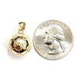 thumbnail image 2 of 14k yellow Gold 3D Soccer ball Pendant charm sport game fine jewelry gift 4g, 2 of 12
