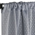 thumbnail image 2 of Superior Shimmer Blackout Curtains, Rod Pocket, Set of 2, 26" X 63", Silver, 2 of 7
