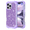 Shiny Purple, variant on Casetego Compatible with iPhone 17 Pro Max Case,Glitter Sparkly Bling Shockproof Heavy Duty Hybrid Sturdy High Impact Protective Cover for Women Girls,Rose Gold