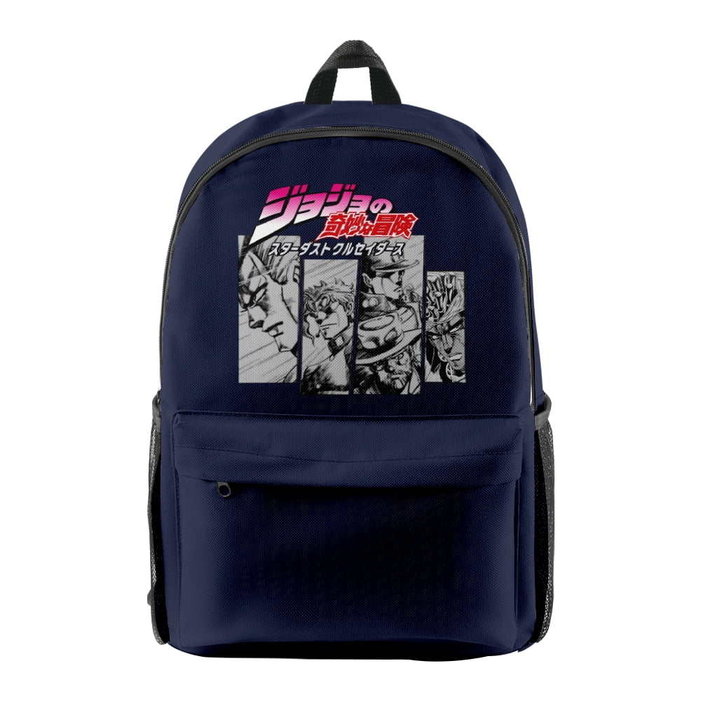 JOJO's Bizarre Adventure Backpacks 3D Cosplay Zipper Pack Fashion Travel Bag