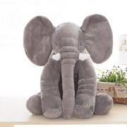 Cute Simulation Giant Elephant Plush Toy Plush Pillow with Blanket Baby Gifts Gray S