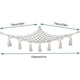thumbnail image 2 of Organizador Hamaca de juguete de macramé - Soporte de juguete de malla para colgar en la pared de esquina (con luz) JShteea Libre de BPA, 2 of 7