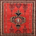 thumbnail image 1 of Ahgly Company Machine Washable Indoor Square Traditional Sienna Brown Area Rugs, 5' Square, 1 of 7