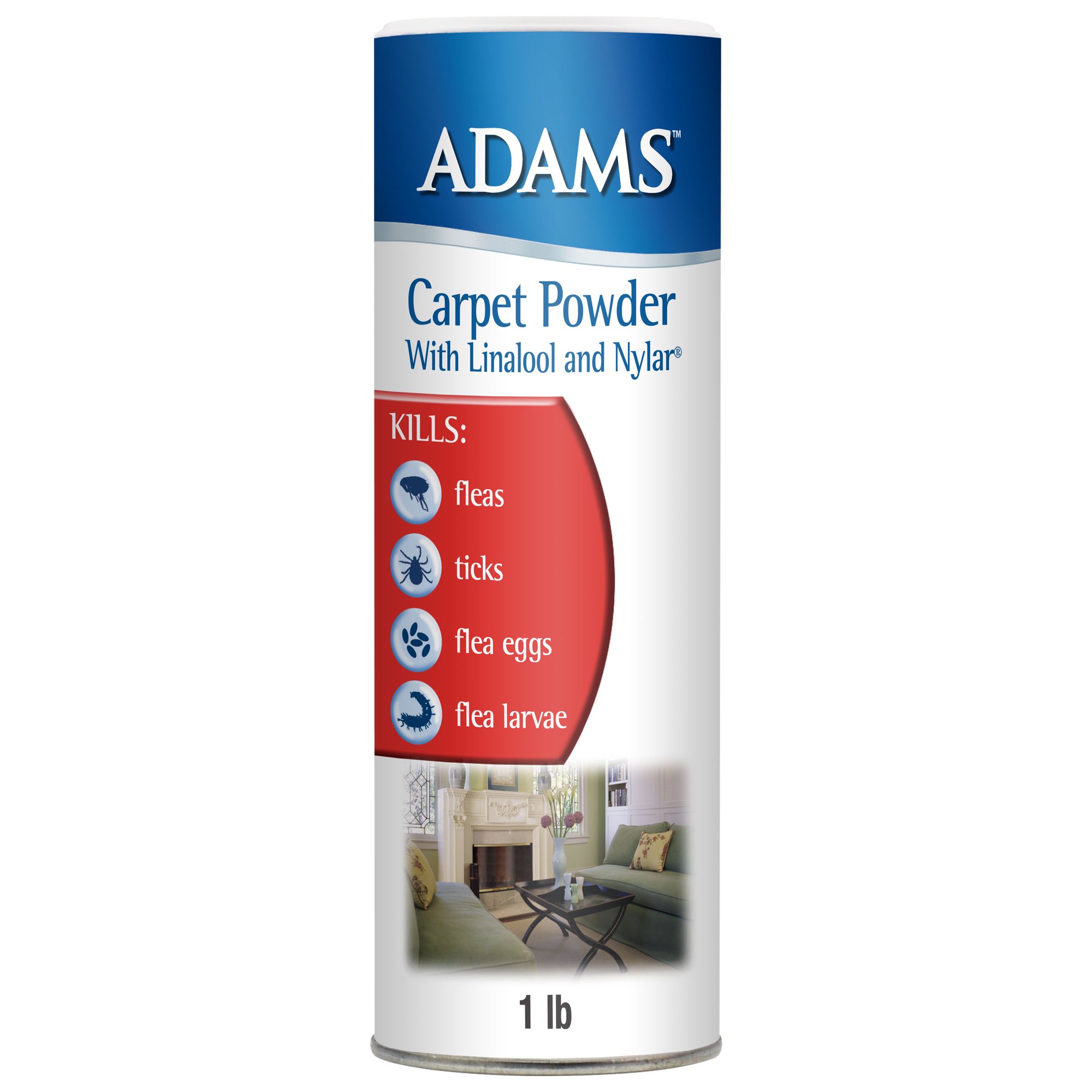 Adams 16 Ounce Flea & Tick Long Lasting Fresh Scent Carpet Treatment