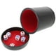 thumbnail image 5 of 1 juego de dados silenciosos con base, vaso de dados con reducción de ruido y dados, de cuero sintético, para accesorios de juegos de fiesta y KTV Juego de dados silenciosos, 5 of 8