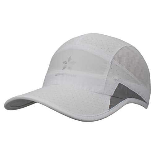 ZZEWINTRAVELER Running Cap Quick Dry Sports Cap Lightweight Breathable Soft Adjustable Hat Unisex