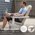 thumbnail image 5 of Ottowood Outdoor Adirondack Chair Cushions Set of 4 - Removable Covers, Water-Repellent, Fade-Resistant, Non-Slip Bottom & Securing Straps, Universal Fit for Most Chairs - Beige, 5 of 8