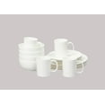 thumbnail image 2 of Bone China Rim Shape, Elegance White 16pc Dinnerware Set, 2 of 7