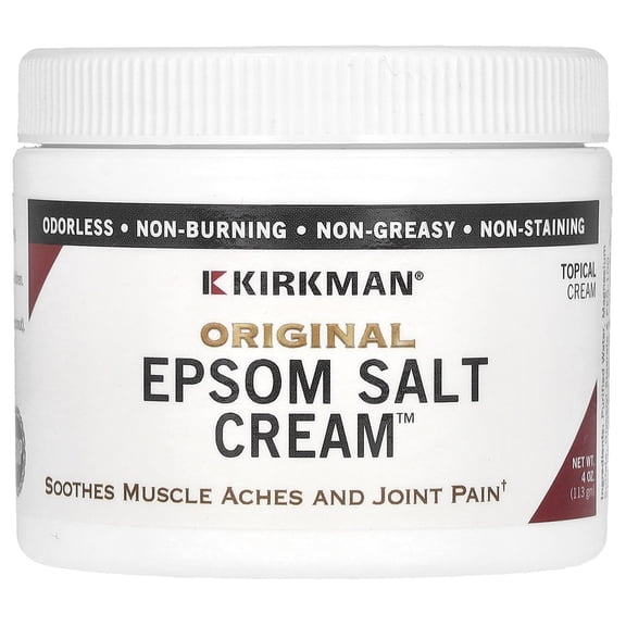 Kirkman Labs Original Epsom Salt Cream , 4 oz (113 gm)