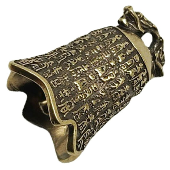 OUNONA  Brass Bell Small Bells for Crafts Charms of The Lid Vintage Retro Decor