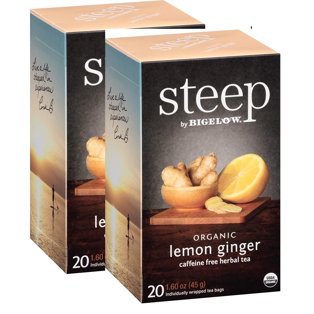 Bigelow Tea Steep Lemon Ginger Organic, 1.6 oz 40count
