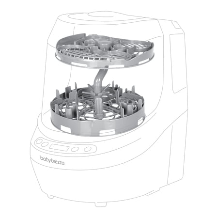 Baby Brezza Bottle Washer Pro Breast Pump Parts Replacement Rack – Fits ALL Breast Pump Parts Including Wearables