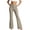 Khaki, variant on Office Pants for Women Dress Business Trendy High Waist Work Flared Pants Slim Fit Slacks