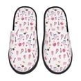 thumbnail image 2 of KLL Cute Poodle Dog Slippers for Women Men House Slip on Indoor Outdoor Bedroom Furry Fleece Lined Ladies Comfy Anti-Skid Rubber Hard Sole-Medium, 2 of 8