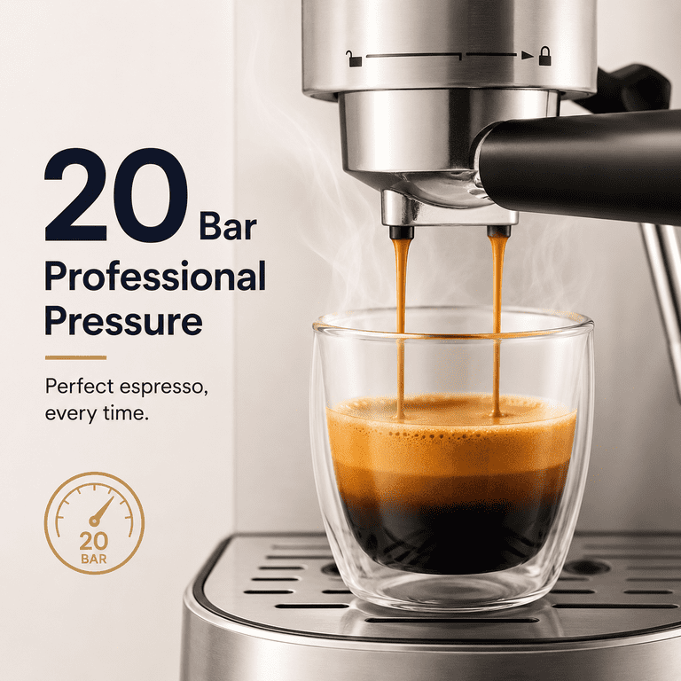 CASABREWS CM5418 Plus 20-Bar Semi-Automatic Espresso Machine