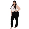 thumbnail image 4 of Pantalón Recto Britos Jeans Mujer Curvy Negro 501658, 4 of 5