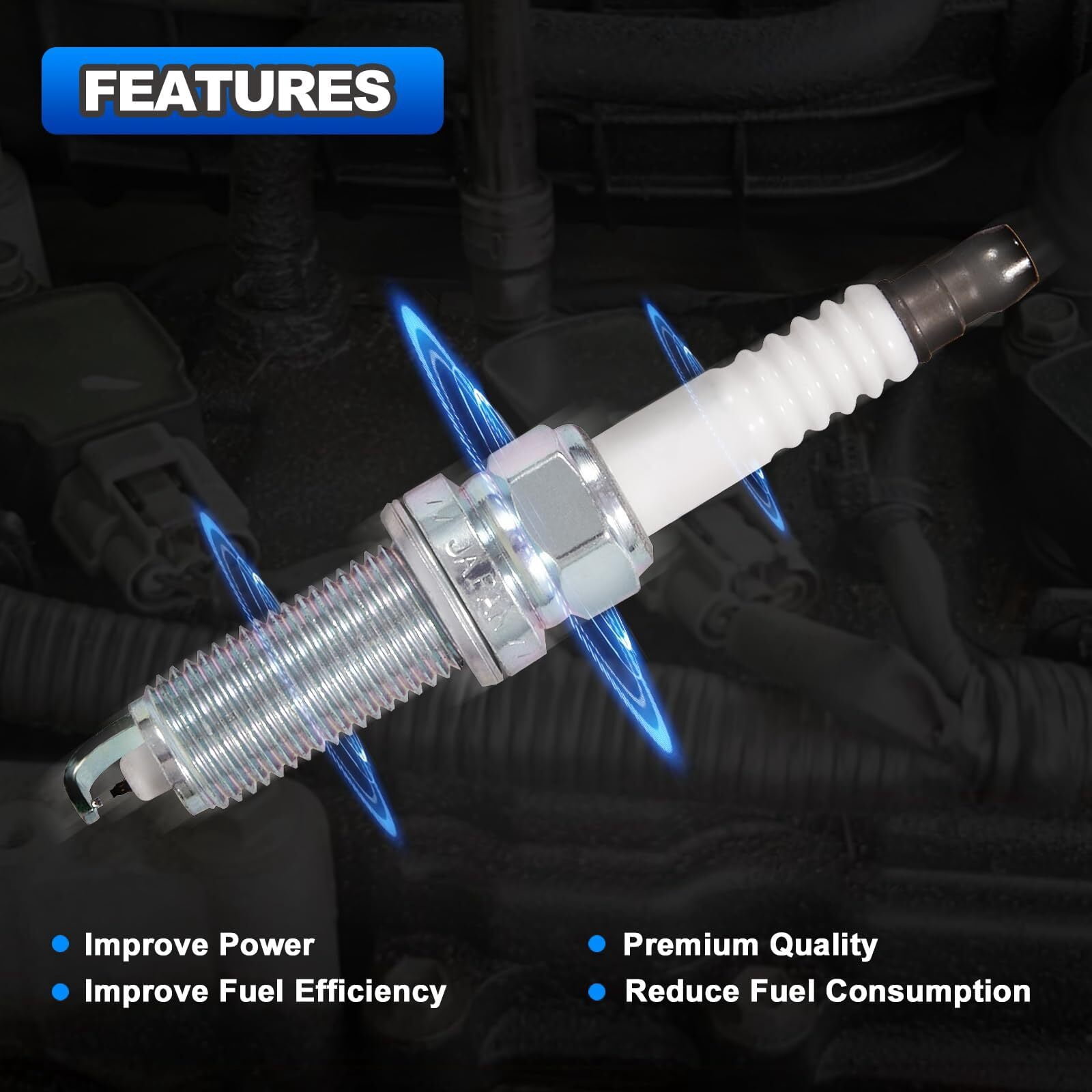 Set of 6 Ignition Coil and Spark Plug Pack for Nissan Infiniti Maxima Replacement for UF550