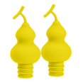 thumbnail image 1 of 2 tapones de corcho reutilizables para botellas de champán con forma de calabaza. Naranja, 1 of 7