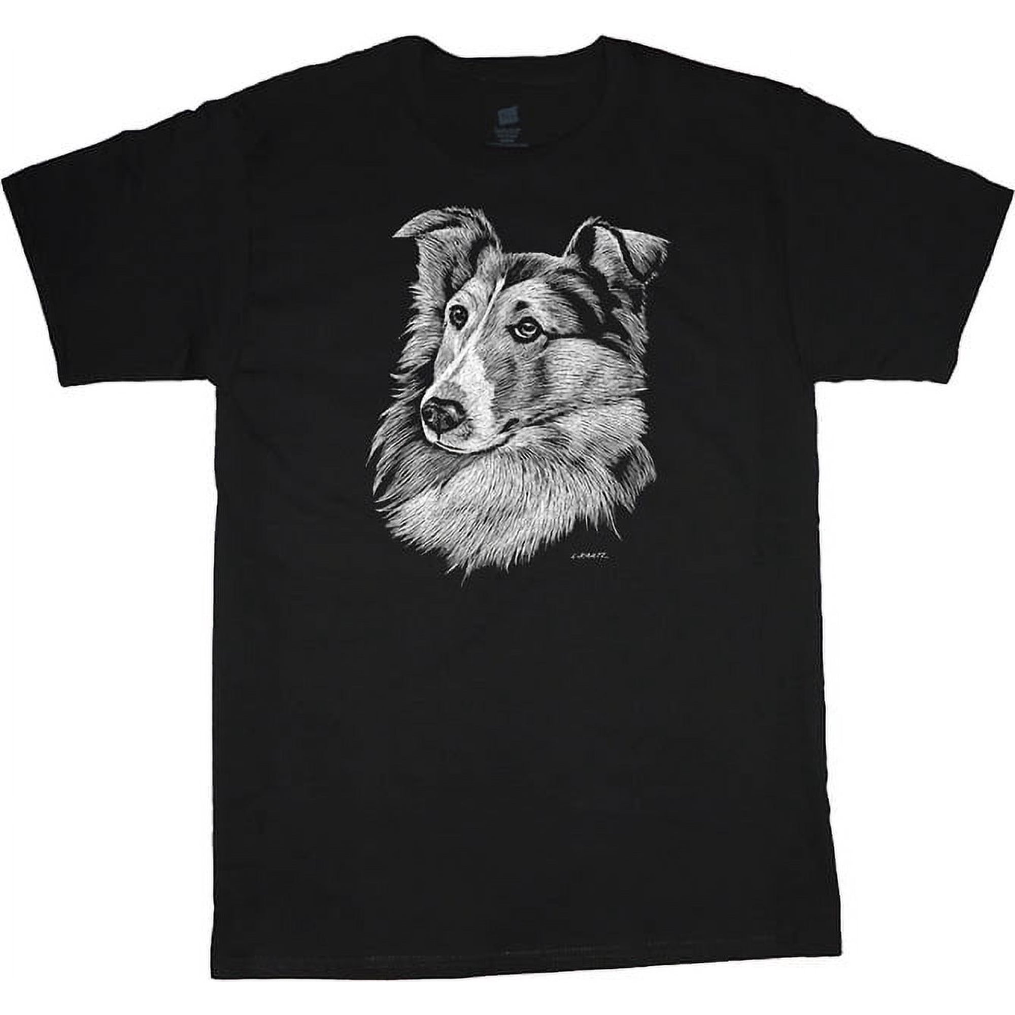 Men s T-shirt Shetland Sheepdog Face Dog Breed Gifts