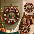 thumbnail image 2 of LKXOTTK Christmas 3D Fabric Wreath DIY Craft Kit, Poke Art with Tools, Holiday Door Decoration for Adults, 2 of 7