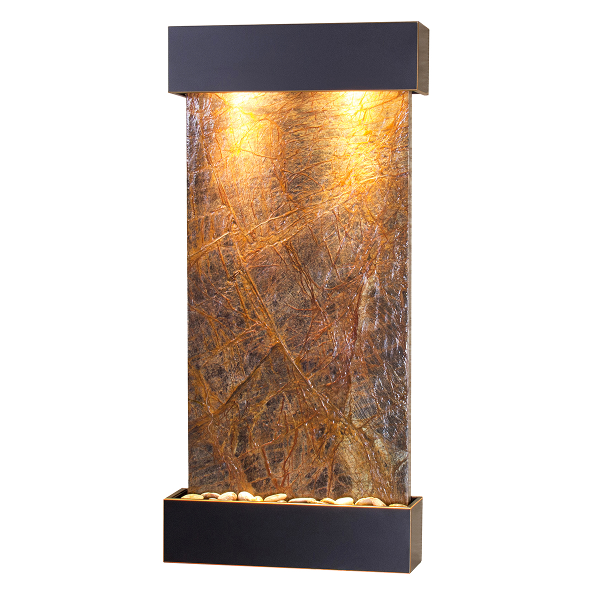 Adagio WCS1506 Whispering Creek Blackened Copper Brown Marble Wall Fountain - image 2 of 2