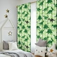 thumbnail image 5 of Blackout Kids Curtains,Green Cartoon Dinosaurs Camouflage Pattern Childrens Insulated Curtains Set Of 2,Bedroom Essentials,Toddler Room Decor 52"x84", 5 of 5