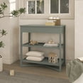 thumbnail image 6 of Dream On Me Owen Changing Table in Sea Grass, JPMA Certified, with two bottom shelves for storage, 6 of 7