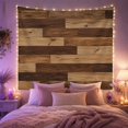thumbnail image 2 of Horizontal Wooden Planks with Arranged Staggered Brick Like, Mystical Fantasy for Space Lovers, Galaxy Room Decor, Housewarming Gift, Tapestry Wall Hanging for Bedroom and Dorm, 2 of 7