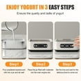 thumbnail image 5 of YANHAIGONG Yogurt Makers, Probiotic Yogurt Maker with Adjustable Temperature & Time Control ,Automatic Digital Yoghurt Maker Machine,Automatic Digital Yogurt Maker Machine with Set Temperature,1.6L, 5 of 9