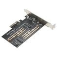 thumbnail image 2 of Carte d'Extension M.2 NVME vers PCI-E X4 Adaptateur SSD avec Interfaces M.2 M-key B-key, 2 of 8