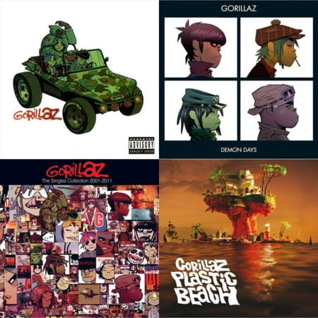 Demon Days & Plastic Beach & Singles Collection 2001 - 2011 & Gorillaz [CD Bundle]