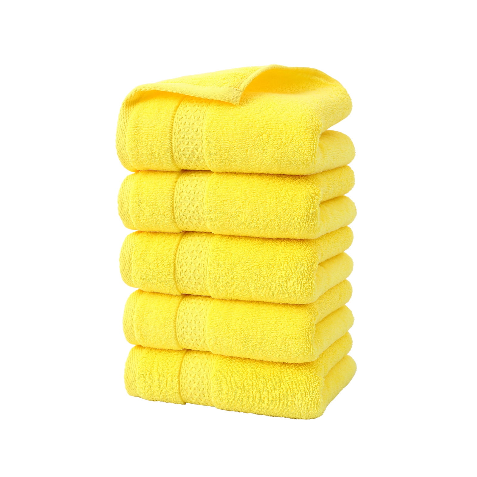 Summer Savings Clearance! Boovnll 5 Pack Hand Towels for Bathroom, 13x30" Super Soft & Absorbent Quick Dry Solid Color Cotton Towels, Thicken Microfiber Hand Towels for Hotel, Pool, Spa, Beach, Towels