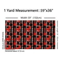 thumbnail image 3 of Manfei Geometry Circle Lines Sewing & Crafting Fabric (2 Yards), Contemporary Abstract Home Decor Fabric by the Yard, Red Black Aesthetic Fabric by the Yard, Luxurious Bedroom Decorative, 3 of 6
