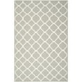 thumbnail image 6 of SAFAVIEH Dhurrie Ulysses Geometric Moroccan Wool Area Rug, Grey/Ivory, 5' x 8', 6 of 10